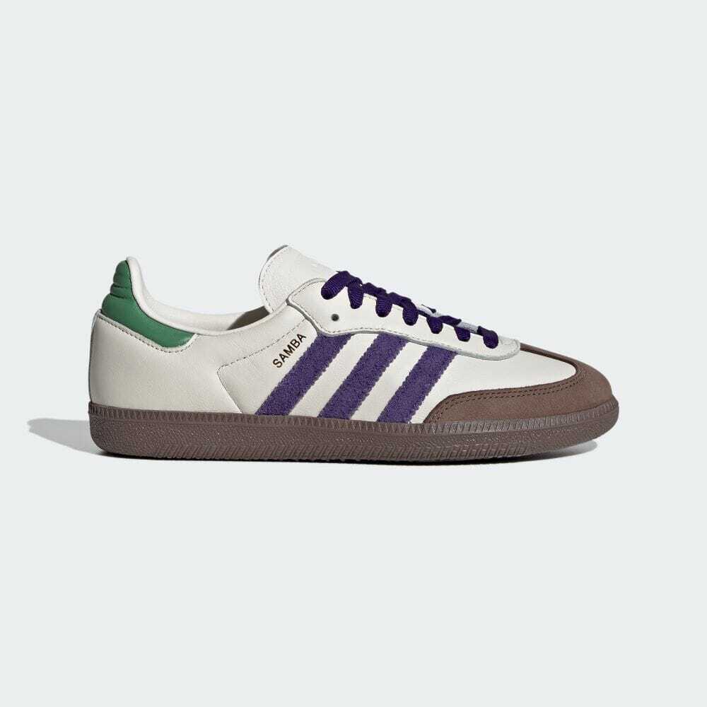ID8349 adidas Originals Samba OG Off White Collegiate Purple Preloved (Женский)