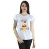 Disney Womens/Ladies Winnie The Pooh Happy Christmas Holly Cotton T-Shirt
