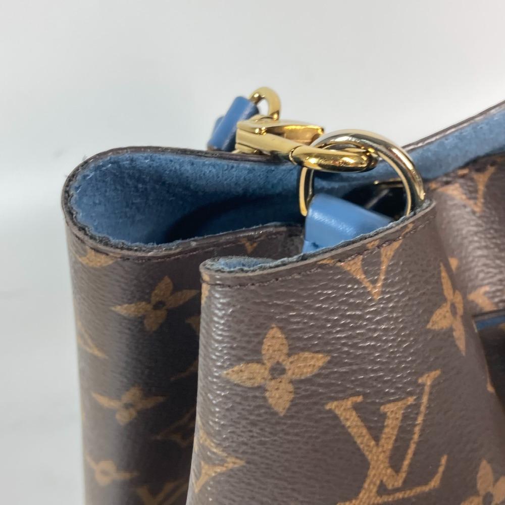 Louis Vuitton M43569 Сумка-ведро Monogram Neonoe Наплечная сумка Коричневый x синий