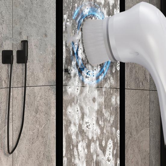 Электрическая щетка для чистки Spin Scrubber, беспроводная, перезаряжаемая, с 5 сменными головками, мощный двигатель, чистящая щетка