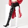 Women's Over the Knee Boots 12cm Super High Heel Pointed Toe Sexy Fetish Thigh Long Boots