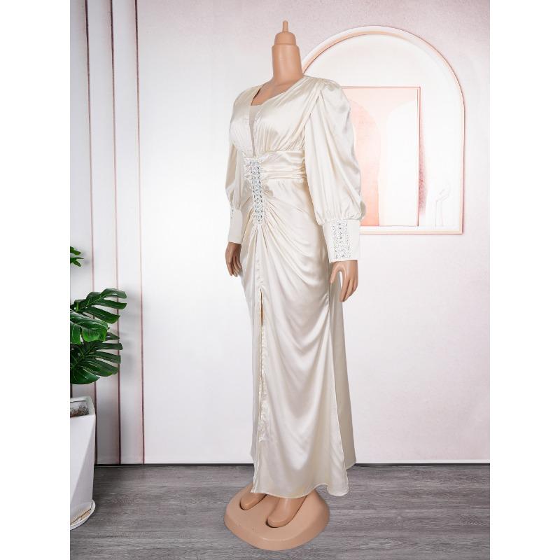 Плюс Размер Женская Мода Элегантный Новый Макси Платье