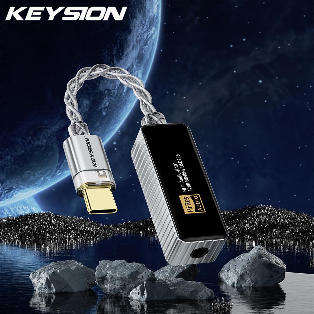 KEYSION 384 кГц DSD256 CS43198+CT7601 Портативный USB ЦАП Аудио HiFi Декодер Усилитель для наушников 3,5 разъем для Android iOS Mac Win10