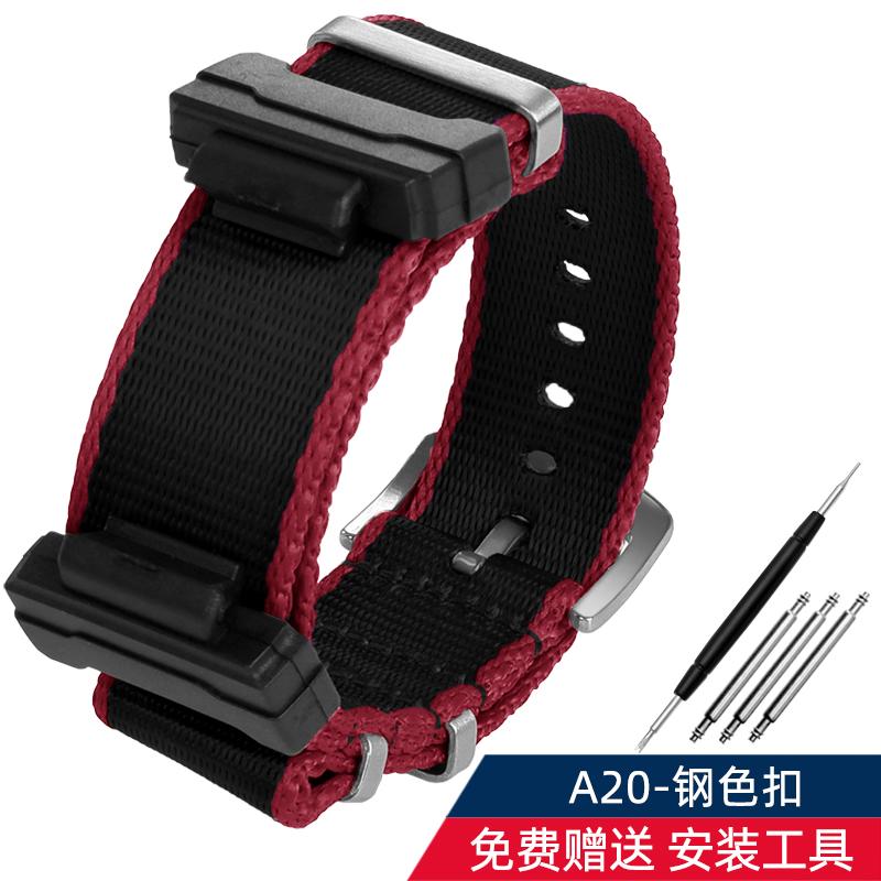 Адаптер 16 мм + Нейлоновый ремешок для Casio Gshock GA120 GA100 5600 GWM5610 DW6600 Аксессуары для ремешка часов