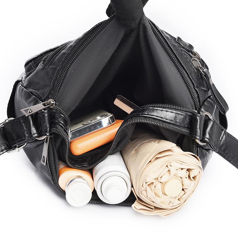 Мягкая кожа простая модная женская сумка через плечо