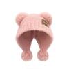 Bear Ears Knitted Cap Fluffy Winter Plush Hat Leisure Little Bear Ears Hat  Outdoor