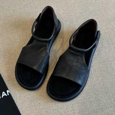 Обувь в стиле ретро Niche Римские сандалии Летние мягкие и толстые сандалии на подошве