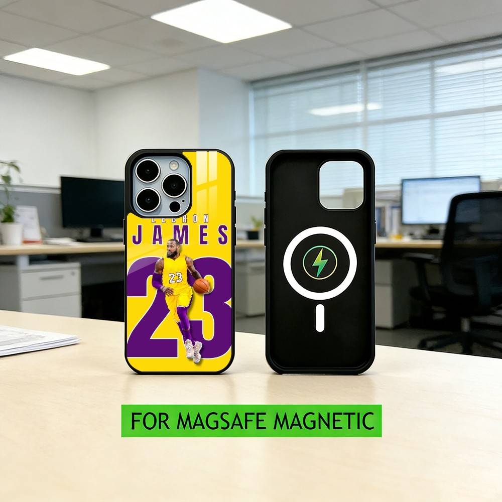 Чехол для телефона L-LeBron James-S 23 для iPhone 17, 16, 15, 14, 13, 12, 11 Plus, Pro, магнитный с Magsafe, беспроводная зарядка