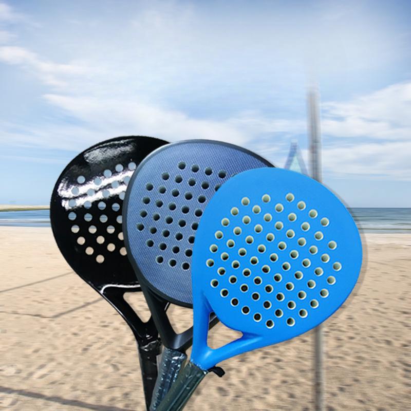 Производители напрямую производят ракетки для пляжного тенниса из углеродного волокна для начинающих, начинающих и теннисные ракетки высокого класса.