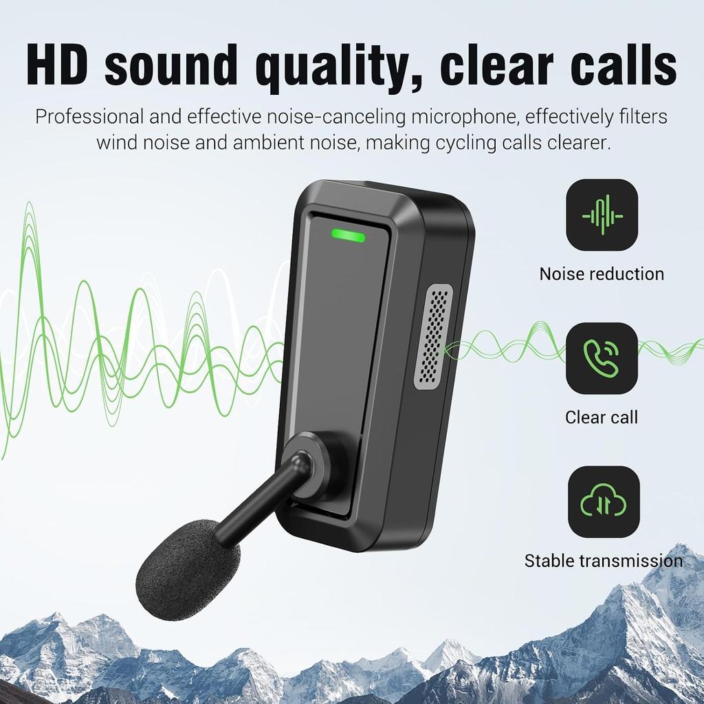 Межфон для велосипедистов | Bluetooth-гарнитура для мотоциклистов, 520 метров