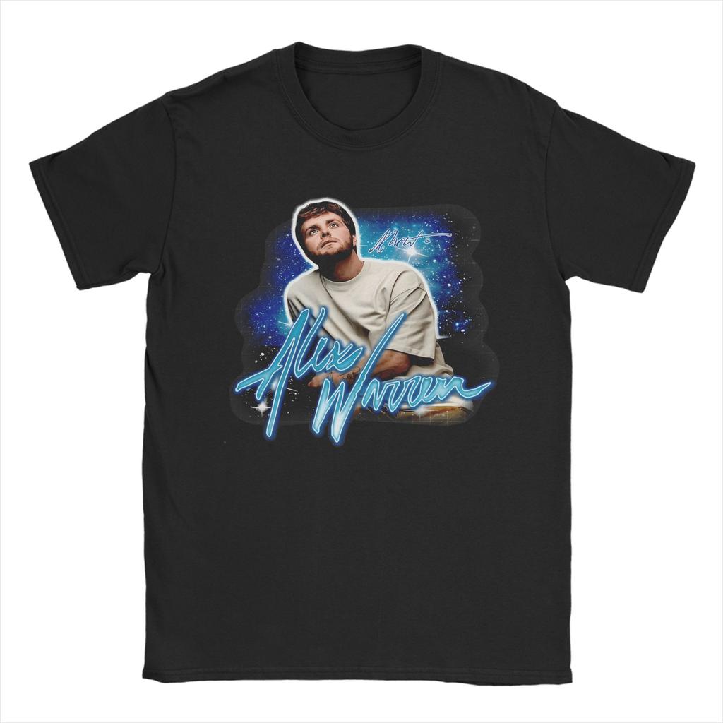Mens TShirt Alex Warren Tour Vintage Cotton Tees Short Sleeve T Shirt Round Neck Clothes New Arrival