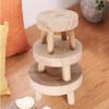 Wooden Plant Stand Flower Pot Base Holder Stool Garden Flower Display