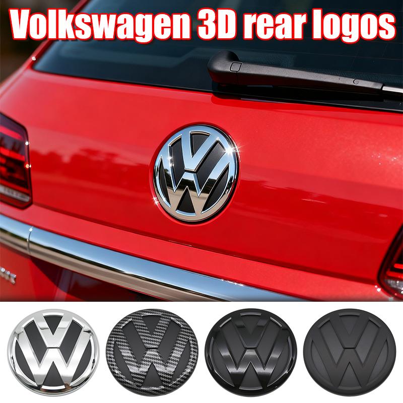 Valve Stems Caps For Volkswagen Touareg 2011-2015 Rear Emblem Trunk Badge Logo Rear Tailgate Decal Sticker Compatible With VW To zd5
