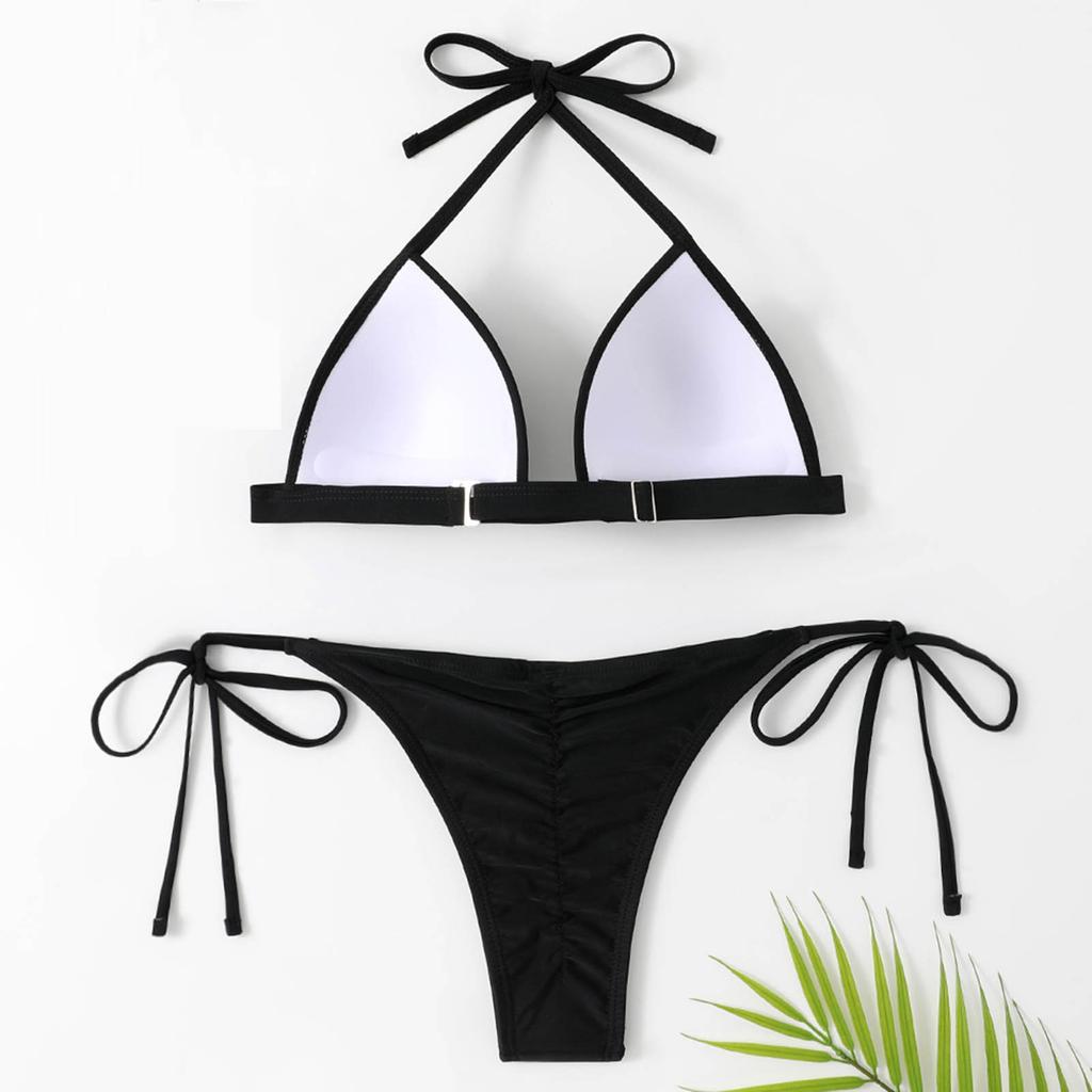 Женская мода, раздельное сексуальное бикини с подушечками для бюстгальтера, без стального бюстгальтера, купальник