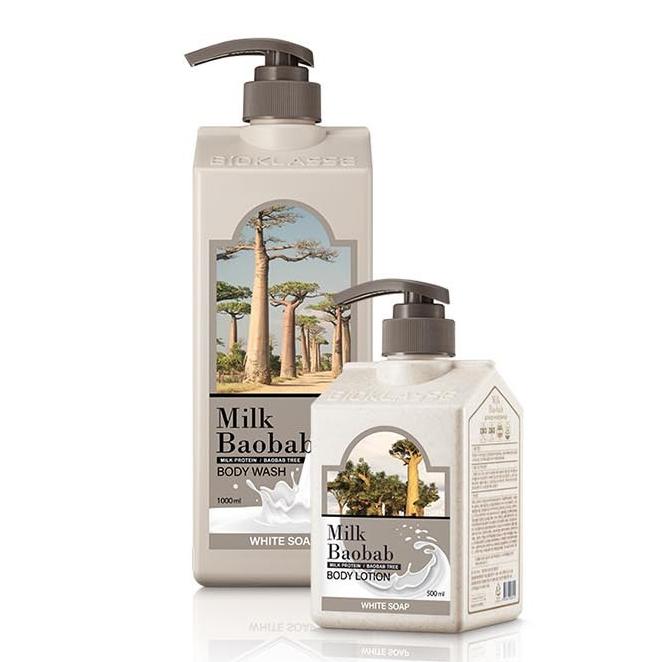 Парфюмированное мыло для душа MILK BAOBAB белое мыло 500мл