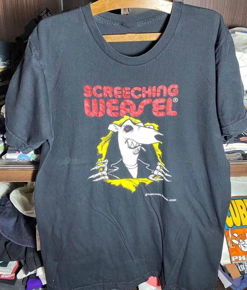 Boogadaboogada<wbr/>boogada Screeching Weasel Shirt Black Unisex UU236