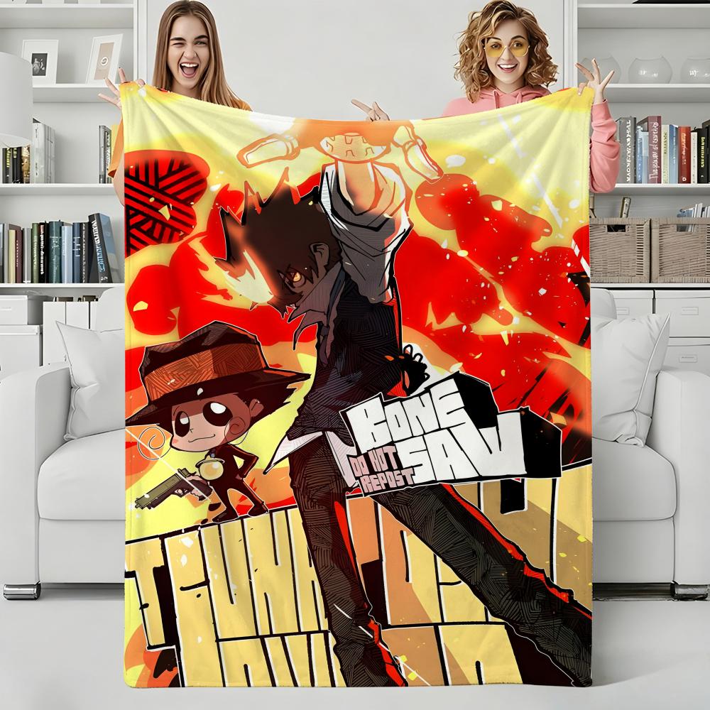 Аниме K-Katekyo Hitman Reborn Плед Фланелевый Идеально для Дивана Офиса Кровати Путешествий Сна Чтения Отдыха Кемпинга Четыре сезона