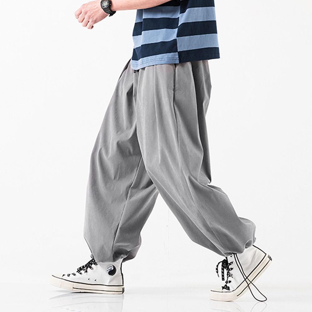 Уличная одежда Шаровары Мужские мешковатые беговые шаровары Комбинезоны Спортивные штаны Негабаритные повседневные широкие брюки Бегуны Мужские брюки