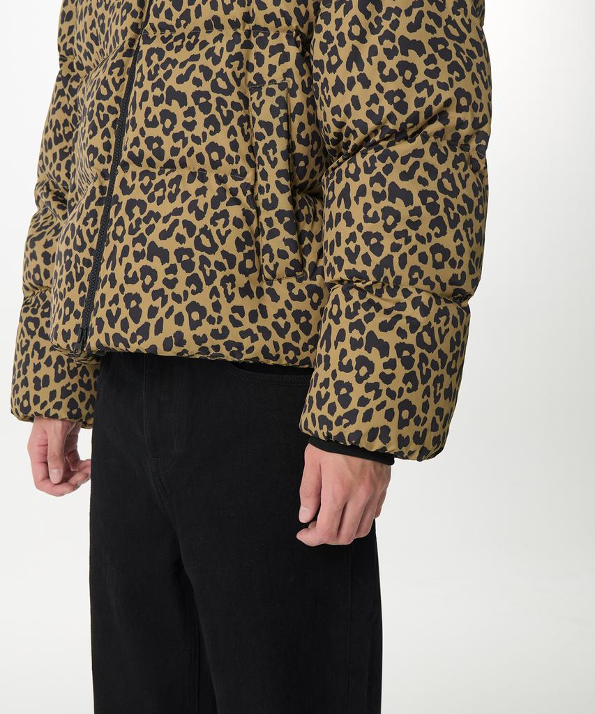 Musinsa Standard [Noh Hong-Chul Collaboration] Lucky Guy Leopard Short Padded Jacket [Beige]