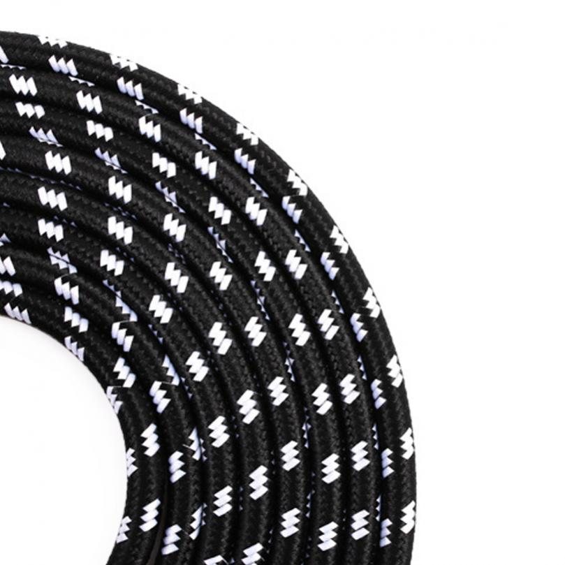 Electric Guitar Cable Wire Cord 3M 6M No Noise Shielded Bass Cable Braided Coat