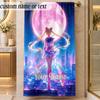 Beach TowelSailor Moon Custom Name Text Personalized Soft Towel for Beach Pool Indoor Home Decor Gift