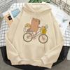 Capybara Hoodies Female Korea Hip Hop Anime Harajuku Women