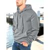 Весенне-осенний тренд мужская одежда однотонный худи свитер для полных мужчин большого размера свободный спортивный повседневный топ куртка