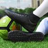 Мужские и женские футбольные бутсы TF Stud, противоскользящие, кожаный материал, подходят для тренировок студентов и взрослых, искусственная и натуральная трава