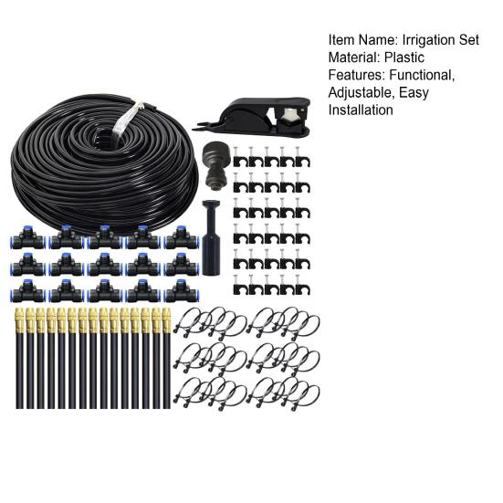 Drip Irrigation System Garden Watering System with 360 Degree Adjustable Nozzles Mist Irrigation System for Garden Yard Lawn Plants