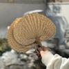 Handmade Rattan Fan Natural Straw Fan Artistic Palm-Leaf Fan  Summer