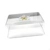 Cake Cover Transparent Food Rectangular Reusable Stand Protection Clear Visibility