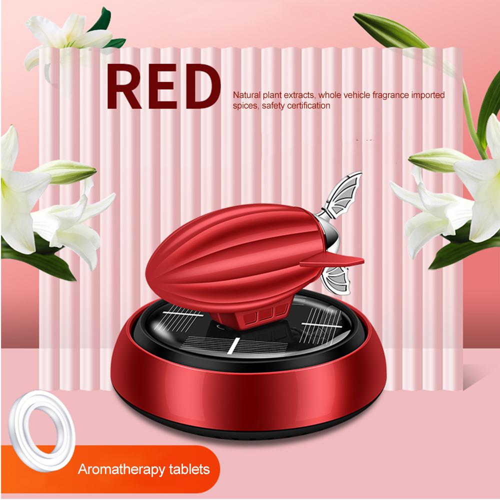 Солнечный автомобильный освежитель воздуха, центральная консоль, автомобильный парфюм, украшение космического корабля, внутреннее украшение, вращающийся диффузор духов для автомобиля на солнечной батарее