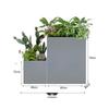 Уличный квадратный пластиковый ящик для растений под дерево
