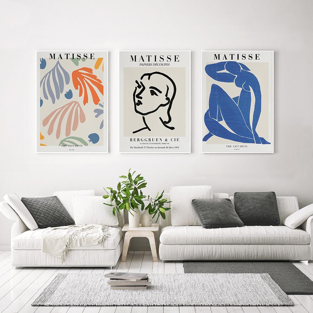 Abstract Matisse Wall Art Canvas Painting Nude Woman Nordic Modern Posters And Prints French Wall Pictures For Living Room Decor No Frame