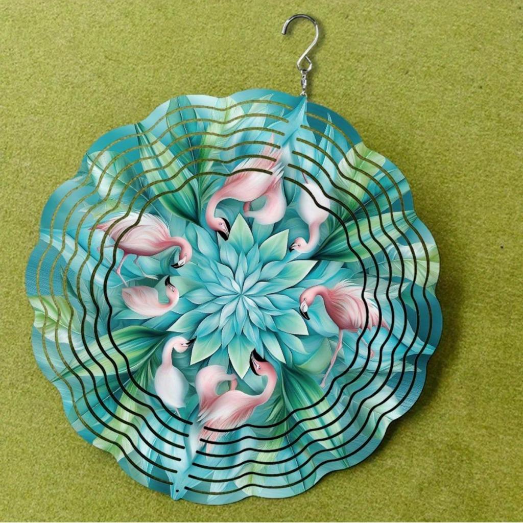 10 Inch Hanging Wind Spinner Outdoor Garden Decor for Spring Summer 360 Rotating Hook Creative Gift Idea for Friends and Family