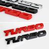 3D Turbocharged Car Sticker Turbo Metal Alloy Badge Rear Side Marking Decorative Modification Accessory for Vehicle
