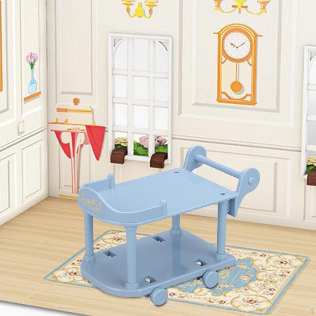 1 :12 весов кукольный домик кухонная сервировочная тележка аксессуары портативный мини-бар «шведский стол» своими руками