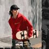 Li Ning CF Dragon Descendant Pattern Printed Pullover Hoodie Long Sleeve Knit Sports Hoodies Men AWDU811-2