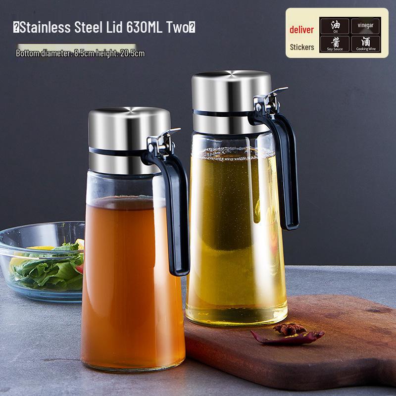 Набор герметичных бутылок для масла и уксуса из нержавеющей стали 304