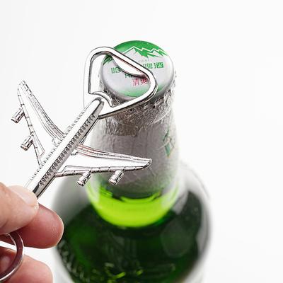 1-10 шт. Открывалка для бутылок в виде самолета Брелок Креативный Металлический Брелок Аксессуар Идеальный Подарок для Любителей Путешествий Функциональный