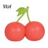 Cherry Stress Relief Toy Double Toy, Soft Fake Squeeze Hand Therapy Balls Flour Filling Sensory Fidget for Relaxation Decorative