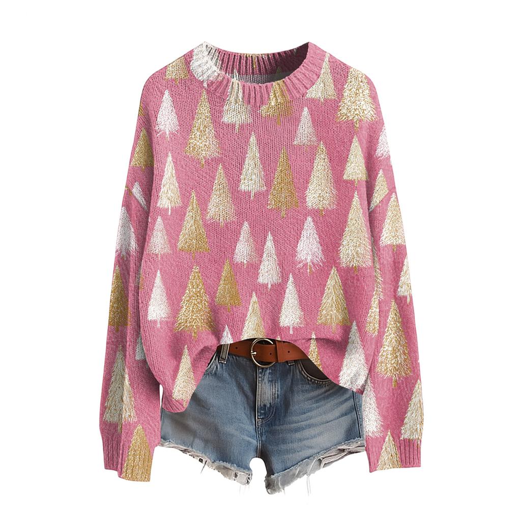 Женский смешной женский рождественский свитер с круглым вырезом, рождественский джемпер, рождественский наряд, уродливый свитшот, рождественский костюм