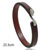 Trendy Unisex Hot Sale Party Beautiful Hook Leather Wedding Male Gifts Bracelet Wristband Bangle Punk 2 Sizes