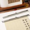 2PCS Ancient Portable Iron Paperweights Vintage Natural Chinese Paper Weight Traditional Writing Calligraphy Tool Class