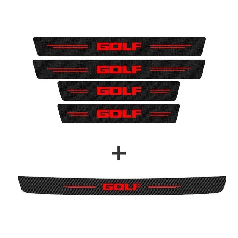 AUYGS1 Car Threshold Tape Door Sill Sticker for Volkswagen VW GOLF 3 4 5 6 7 8 VW MK4 MK5 MK6 MK7 GTD GTI GLI Trunk Bumper Guard Strips
