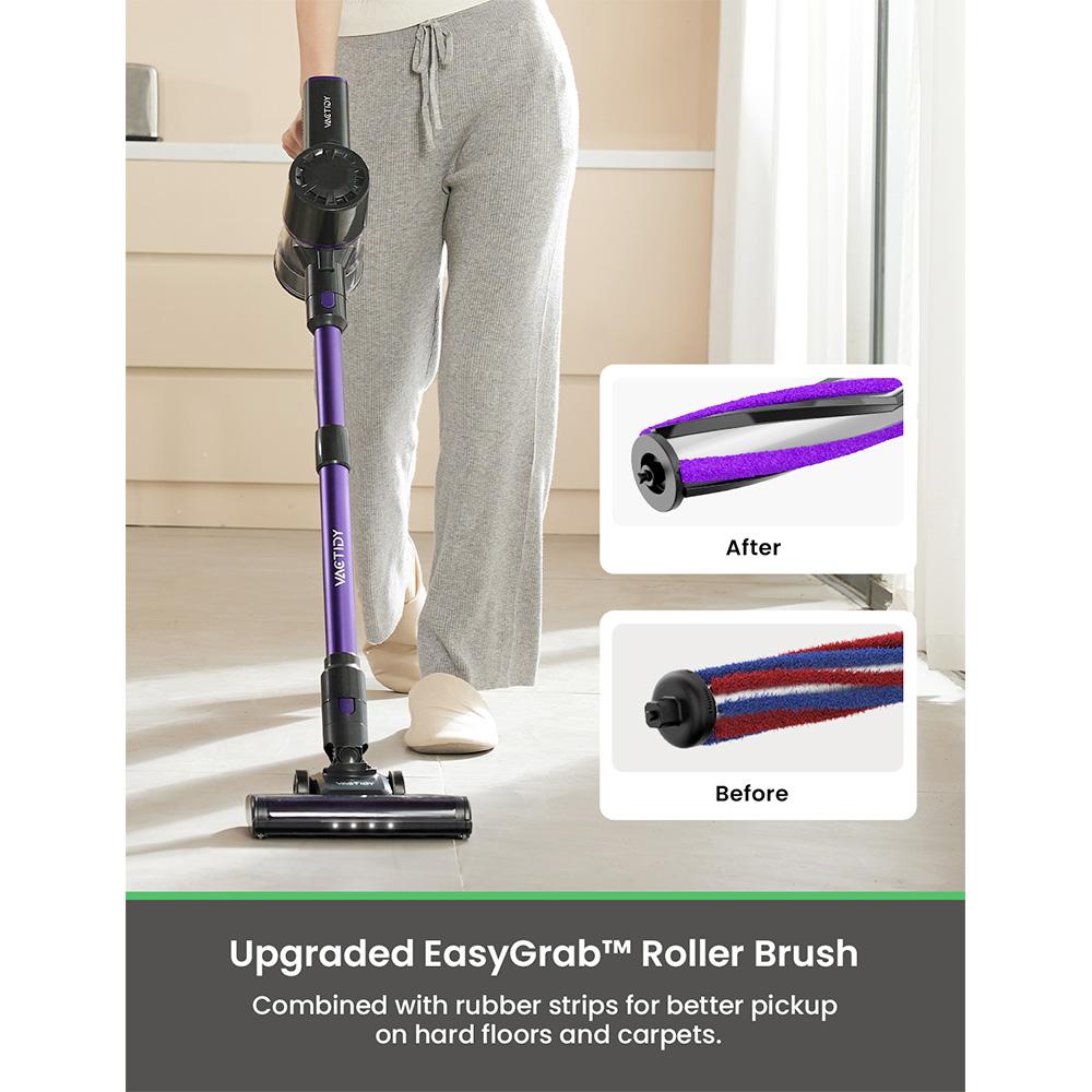 Беспроводной пылесос Vactidy V8 Pro, мощность всасывания 25 кПа, циклонная система фильтрации, пылесборник объемом 500 мл, сенсорный дисплей LED