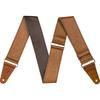 Ремень для гитары Fender Strap из тисненой кожи, 2 дюйма, коричневый.