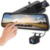 Drive Recorder Mirror Type Double Lens Car Recorder Camera Rearview Mirror HD Night Vision Dual Lens Full Screen Reversing Video Recorder Record