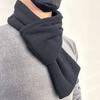 1PC Fashion Men Cross Scarf Winter Warm Fleece Scarves Soft Neckerchief Plush Velvet Cycling Scarves