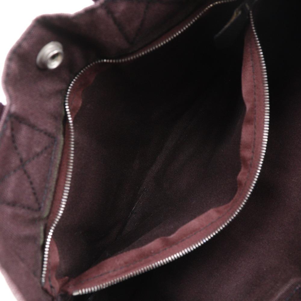 Hermes Сумка Fourre ToutPM Черный / красный хлопок унисекс Б/у